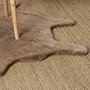 Home Deco Factory Alfombra Taupé 120x158 cm, Pelo de Poliéster, Colección Natural