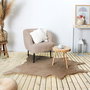 Home Deco Factory Alfombra Taupé 120x158 cm, Pelo de Poliéster, Colección Natural