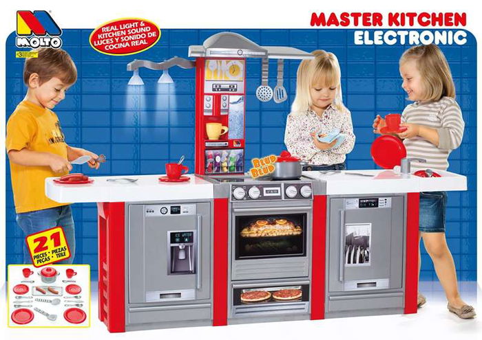 Molto Cocina Masterkitchen 3 Módulos Electrónica con Luz y Sonidos 150x100x34 cm