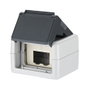 METZ CONNECT 1309430003-E Carcasa de montaje IP44 gris para 2 módulos