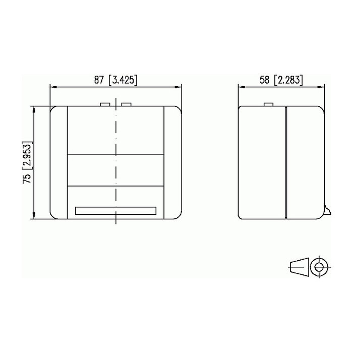 METZ CONNECT 1309430003-E Carcasa de montaje IP44 gris para 2 módulos METZ CONNECT 1309430003-E Carcasa de montaje IP44 gris para 2 módulos