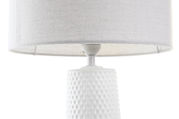 DKD Home Decor Lámpara Urban Blanco 30x30x62 cm con Pantalla de Poliéster y Casquillo E27 (2 Unidades) DKD Home Decor Lámpara Urban Blanco 30x30x62 cm con Pantalla de Poliéster y Casquillo E27 (2 Unidades)