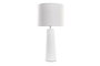 DKD Home Decor Lámpara Urban Blanco 30x30x62 cm con Pantalla de Poliéster y Casquillo E27 (2 Unidades)