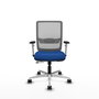 PIQUERAS Y CRESPO Silla de oficina Haches con mecanismo Sincro/Traslack Azul y Gris