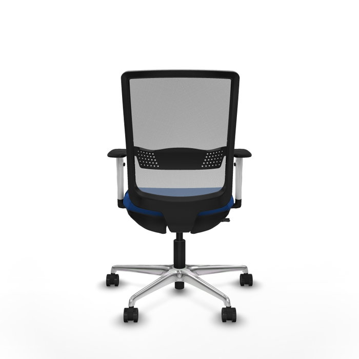 PIQUERAS Y CRESPO Silla de oficina Haches con mecanismo Sincro/Traslack Azul y Gris