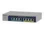 NETGEAR MS108UP-100EUS Switch 8x 2.5G Ethernet No Administrado con PoE