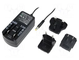 SUNNY Alimentador 12V DC 2A 24W con conector 5,5/2,1 mm