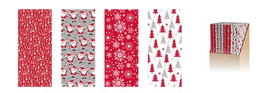 WONDER WRAPPER Papel de Regalo Rollo Navidad Nordic 0,7x2 m (Caja de 50) de Navidad