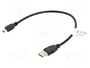 Lanberg Cable USB 2.0 Mini-USB A a USB A 0,3 m Negro