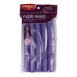 Red Kiss Flexi Rods Rulos Flexibles 7" 3.4 5 Piezas Morado