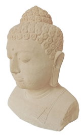 DKD Home Decor Estatua de Busto de Buda Tailandés Pati en Cemento Beige