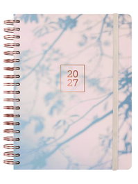 Finocam Agenda Anual 2027 Internacional Optimal Wire-O B5 Gris con Tapa Extra