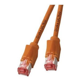 EFB Elektronik Cable de red RJ45 Cat6a S/FTP LSZH 0,25m Naranja