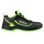 Sparco Zapatilla de Seguridad Indy-E S3 ESD Negro-Verde - S0754046NRVF - Talla 46, Calzado Motorsport para Taller y Uso Diario con Protección Electroestática