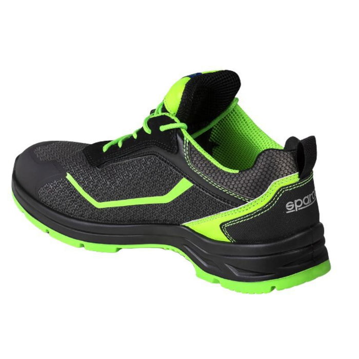 Sparco Zapatilla de Seguridad Indy-E S3 ESD Negro-Verde - S0754046NRVF - Talla 46, Calzado Motorsport para Taller y Uso Diario con Protección Electroestática Sparco Zapatilla de Seguridad Indy-E S3 ESD Negro-Verde - S0754046NRVF - Talla 46, Calzado Motorsport para Taller y Uso Diario con Protección Electroestática