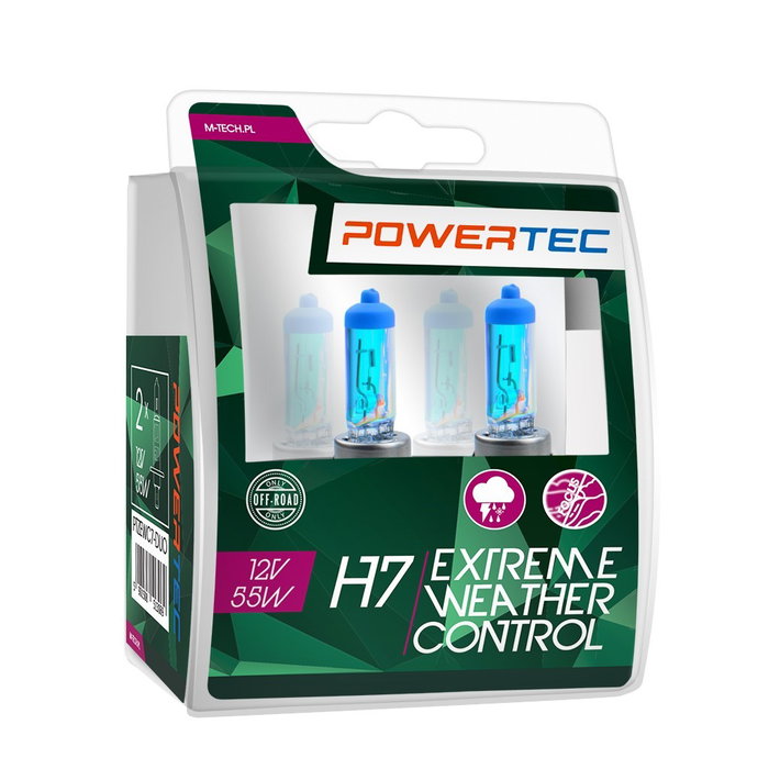 M-Tech H7 12V 55W Control de Clima Extremo Rainbow PTZEWC7-DUO Bombilla Coche