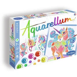 Sentosphere Aquarellum Junior Juego de Pintura Unicornios - Para niños y niñas +8 años
