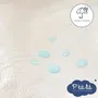 P'Tit Lit PTI1708632639884 Protector de Colchón para Bebé Antiacáros Impermeable Lazo 100% Algodón para Moisés Capazo Cochecito 40x80 cm