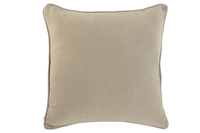 DKD Home Decor Cojín Urban Beige Algodón y Poliéster 8 x 45 x 45 cm (2 Unidades) Colección Basic colors