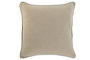DKD Home Decor Cojín Urban Beige Algodón y Poliéster 8 x 45 x 45 cm (2 Unidades) Colección Basic colors