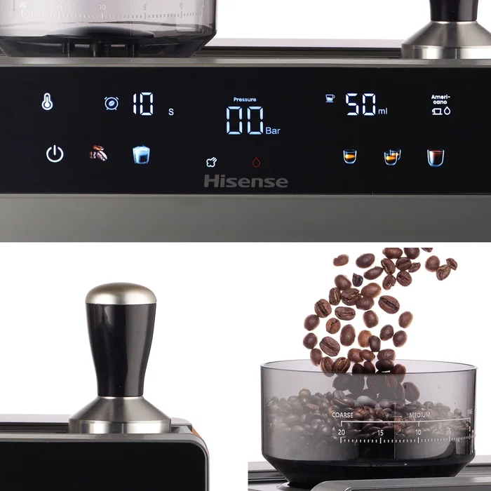 Hisense HSACM20LP Máquina espresso semi-automática Antracita Hisense HSACM20LP Máquina espresso semi-automática Antracita