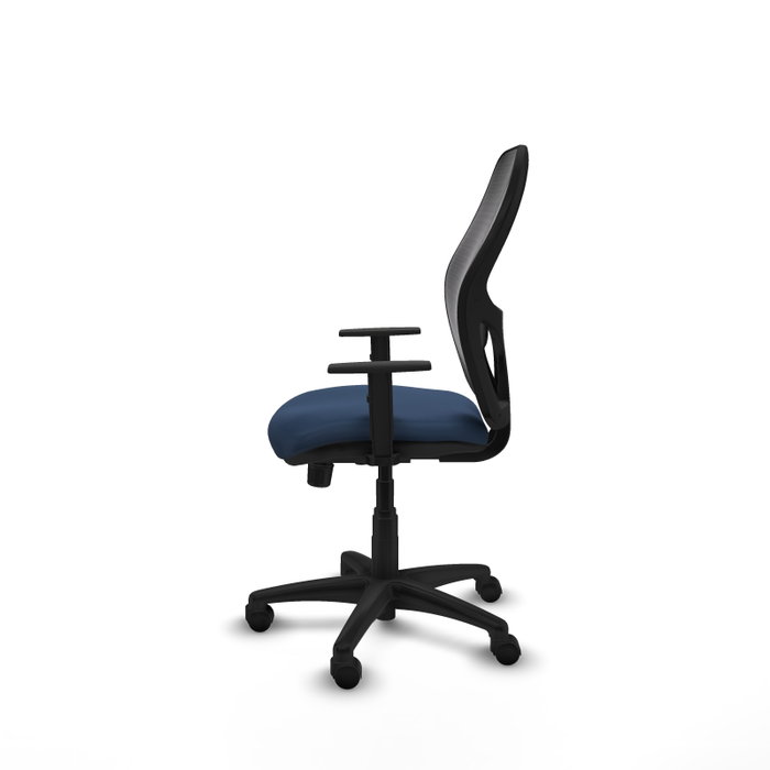 PIQUERAS Y CRESPO Silla de oficina Alocén con mecanismo Sincro, azul marino y negro PIQUERAS Y CRESPO Silla de oficina Alocén con mecanismo Sincro, azul marino y negro
