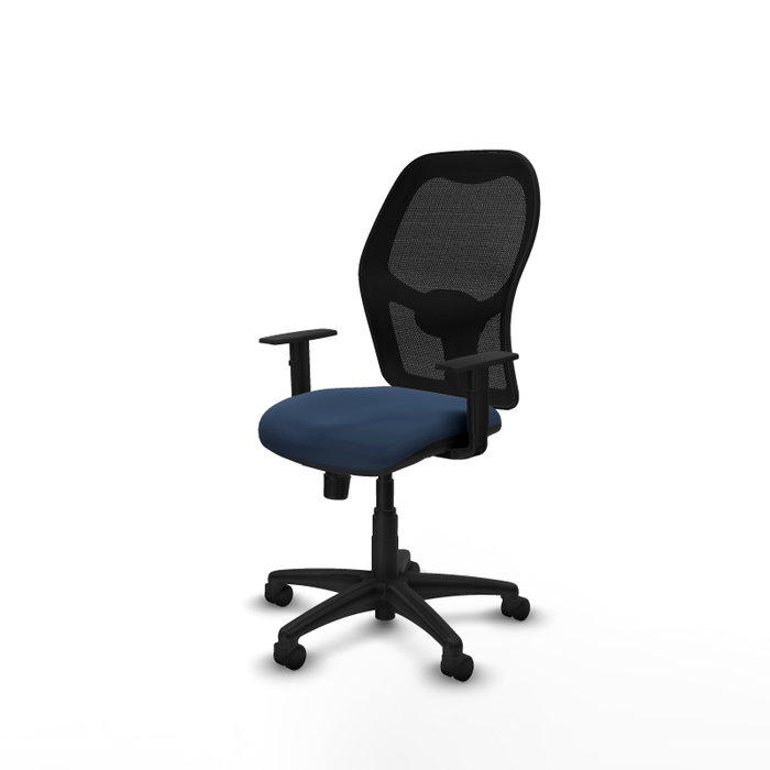 PIQUERAS Y CRESPO Silla de oficina Alocén con mecanismo Sincro, azul marino y negro PIQUERAS Y CRESPO Silla de oficina Alocén con mecanismo Sincro, azul marino y negro