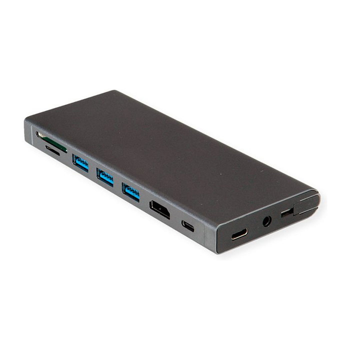 VALUE USB Typ C Dockingstation HDMI 4K60 con 4x USB 3.2Gen1 y RJ45