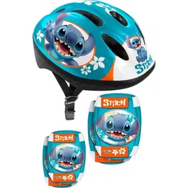 Disney STITCH Set con Casco y Protecciones con Coderas y Rodilleras DIS3496276265071