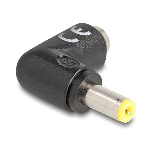 DeLOCK Adaptador de CC 5,5 x 2,5 mm Macho a 5,5 x 2,5 mm Hembra Angular 90° DeLOCK Adaptador de CC 5,5 x 2,5 mm Macho a 5,5 x 2,5 mm Hembra Angular 90°