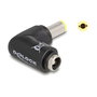 DeLOCK Adaptador de CC 5,5 x 2,5 mm macho a 5,5 x 2,5 mm hembra 90° angular