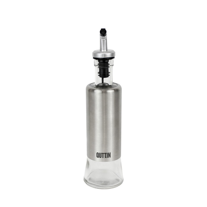 Aceitera Quttin Transparente Plateado Acero Inoxidable 0,3 L (12 Unidades)