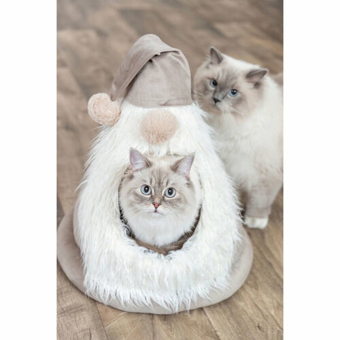 Cama para Gato Trixie Beige Ø 45 x 47 cm Navidad Gnomo Cama para Gato Trixie Beige Ø 45 x 47 cm Navidad Gnomo
