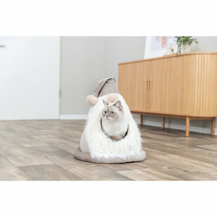 Cama para Gato Trixie Beige Ø 45 x 47 cm Navidad Gnomo Cama para Gato Trixie Beige Ø 45 x 47 cm Navidad Gnomo