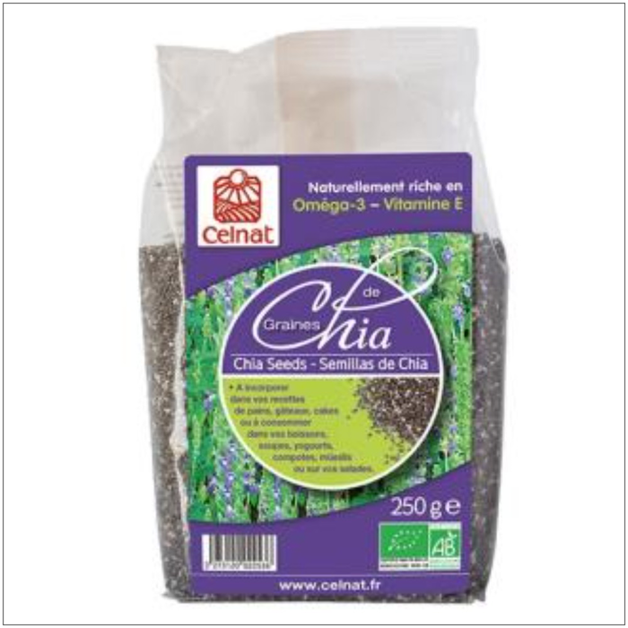 CELNAT Semillas de Chía Integral Bio 500 g CELNAT Semillas de Chía Integral Bio 500 g