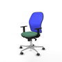 PIQUERAS Y CRESPO Silla de oficina Jorquera Verde esmeralda y Azul