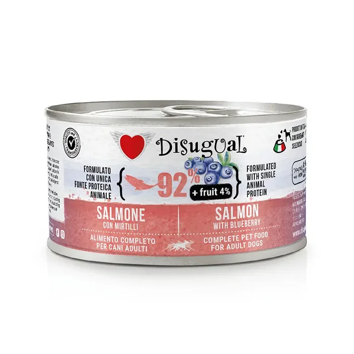 Disugual Fruit Dog Salmon Arandanos 12x150 gr Alimento para Perros Sabor Salmón con Arándanos Disugual Fruit Dog Salmon Arandanos 12x150 gr Alimento para Perros Sabor Salmón con Arándanos