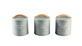 DKD Home Decor Bote Metal y Bambú Verde Menta, Set de 12 piezas