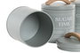 DKD Home Decor Bote Metal y Bambú Verde Menta, Set de 12 piezas