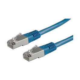 VALUE 21.99.1364 Patch Cord Cable RJ-45, CAT6 (Categoría 6) Clase E S/FTP Blindado, Azul, 5 metros