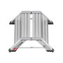 Hailo Master D80 Escalera de tijera de doble cara plegable 2 x 2 pasos