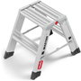 Hailo Master D80 Escalera de tijera de doble cara plegable 2 x 2 pasos