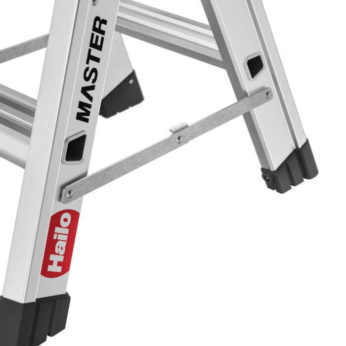 Hailo Master D80 Escalera de tijera de doble cara plegable 2 x 2 pasos Hailo Master D80 Escalera de tijera de doble cara plegable 2 x 2 pasos