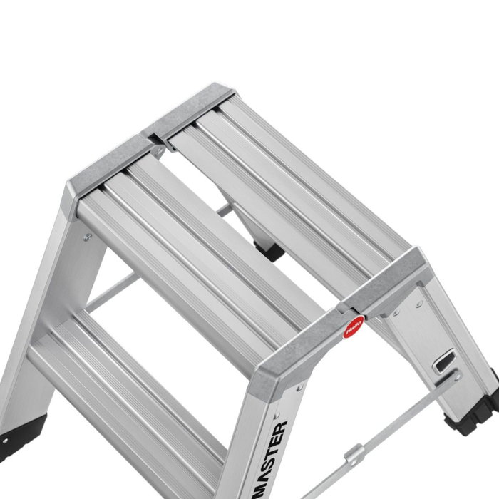 Hailo Master D80 Escalera de tijera de doble cara plegable 2 x 2 pasos Hailo Master D80 Escalera de tijera de doble cara plegable 2 x 2 pasos