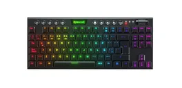 Redragon Horus K621 Teclado Mecánico TKL Gaming Inalámbrico RGB Switch Rojo Español Negro