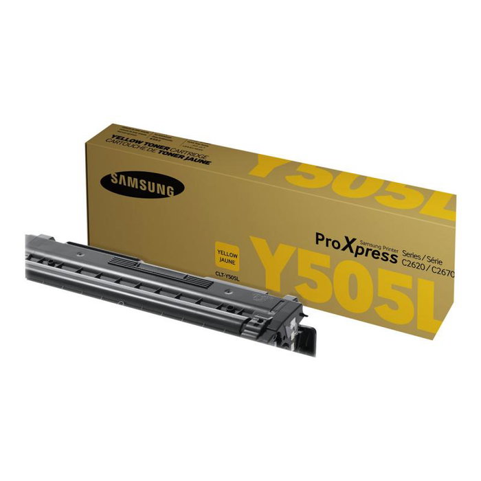 HP Cartridge Yellow Gelb CLT-Y505L CLTY505L (SU512A) - Cartucho de tóner original para impresora Samsung