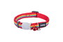 Red Dingo Collar Rainbow 15 mm X 24-36 cm Nylon para Perro Ajustable Cómodo Resistente Hebilla Acero Inoxidable