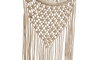 DKD Home Decor Espejo Macrame Cristal Blanco 31x2x98