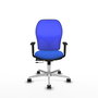 PIQUERAS Y CRESPO Silla de oficina Jorquera Azul con mecanismo Sincro/Traslack