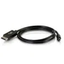 C2G Cable DisplayPort a Mini DisplayPort 2m Negro, Versión 1.2, Macho-Macho para Conectar Pantallas